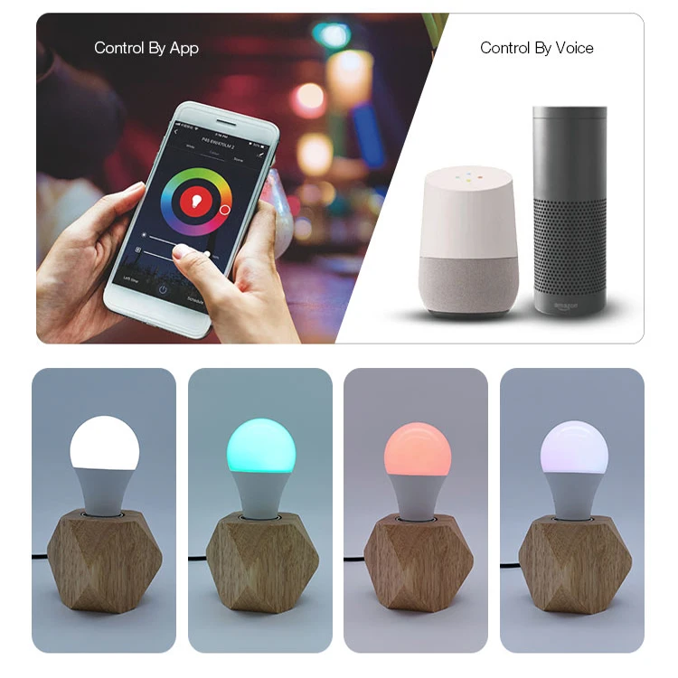 2022 Hot Sale lifx WiFi broadlink Smart Light Bulb A19 A65 Dimmable Colour Changing Led Bulbs