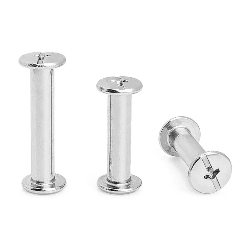Oem 304/316 M3 Stainless Steel Nickel Plated Crysta Male And Female Flat Head Chicago Screw And Nut