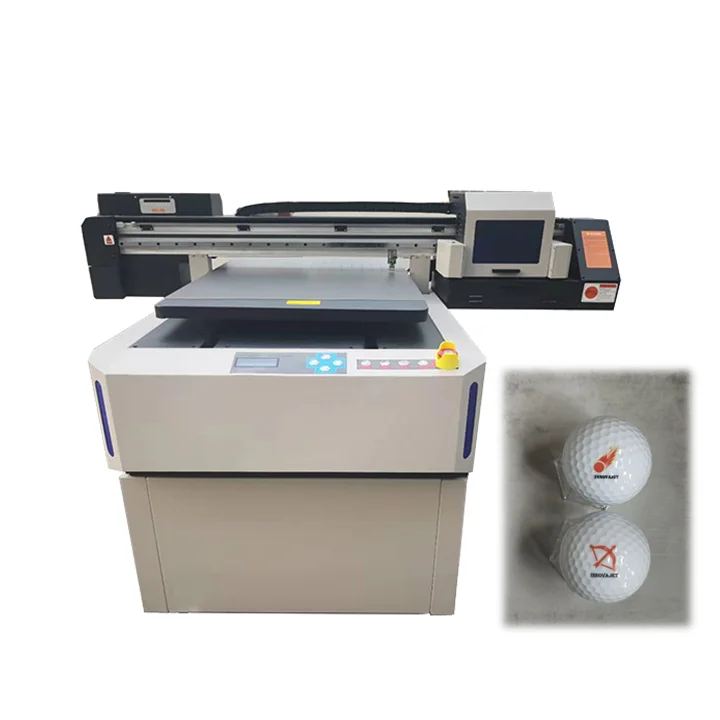 New Hot sale Customize Golf Ball Field Hockey 90x60cm EP-I3200 Printheader UV LED Flatbed Digital Printer for Decorative Shops