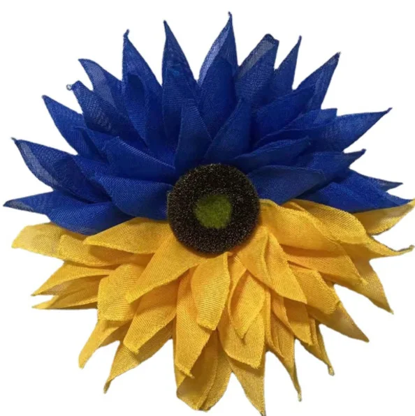 Ukraine Flag Sunflower Front Door Wreath 18 Sunflower Wreath Spring Home Party Decoration Ukrainian Hanging Sign For Farmhouse