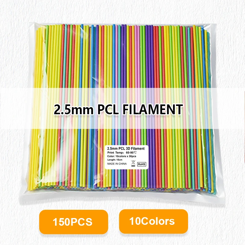 Sundi3D 3D Pen Filament Sticks PCL 2.5MM Kids Doodler Pen Material 5M/Roll 10 Colors Refill 3D Pen printer filament plastic