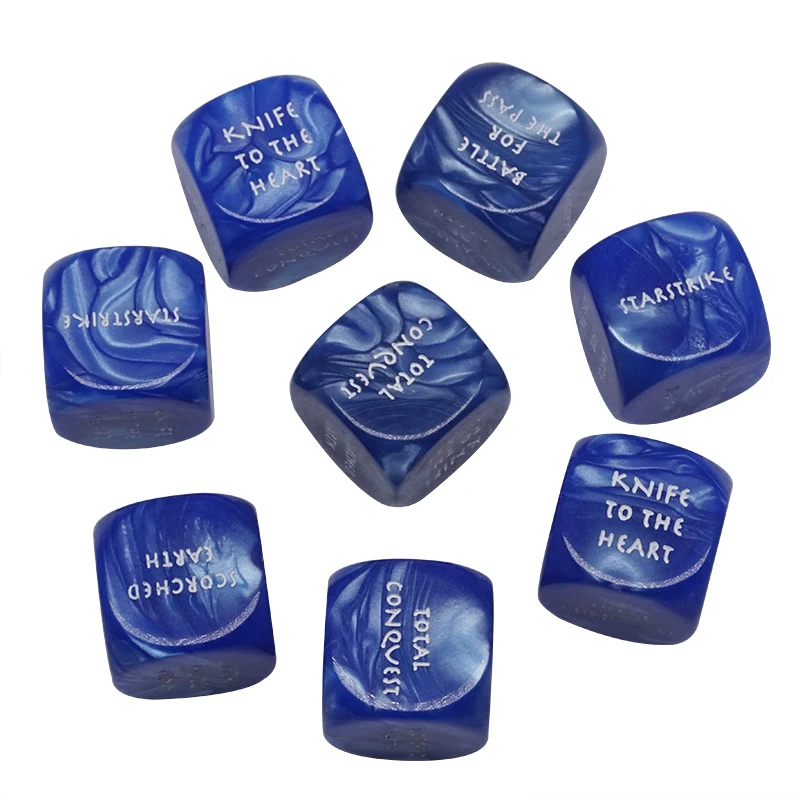 Акрил 14 16 18 20 25 мм круглые угловые перламутровые Двуцветные кубики с 6 Сторонами выгравированный узор специальный эффект d6 для настольной игры