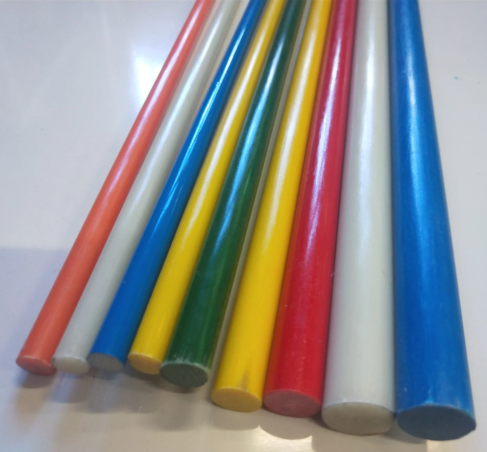 high-quality  diameter 9mm  white fiberglass rod for  Tool handle