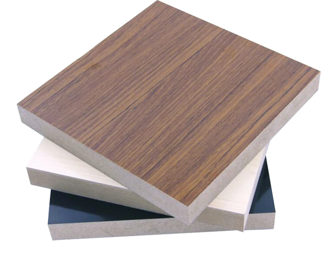 Melamine Laminated Faced MDF Board Melamine Coated MDF For Furniture