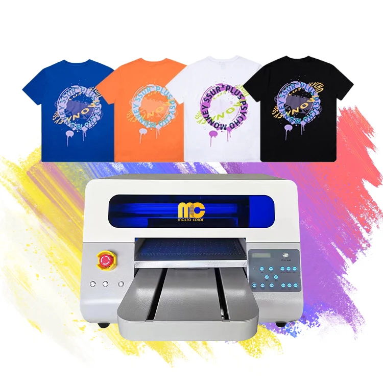 Factory Supply Two Heads Automatic Digital Custom Full Color Garment dtg printer a3 t-shirt printing machine  Price