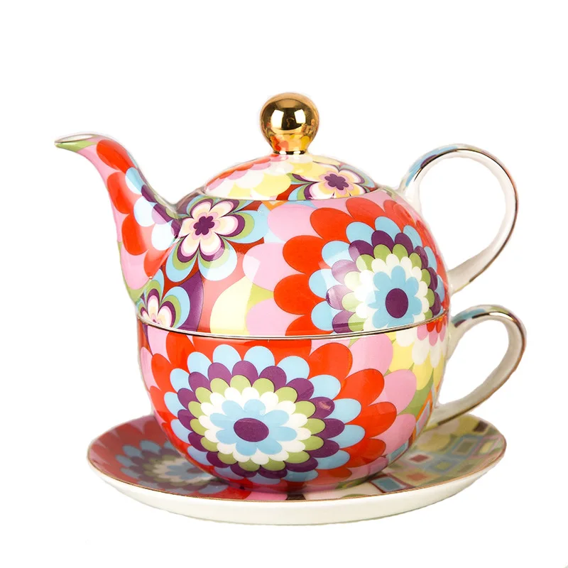 European Style Ceramic Single Cup Set British Afternoon Tea Set Bone China Coffee Cup and Saucer