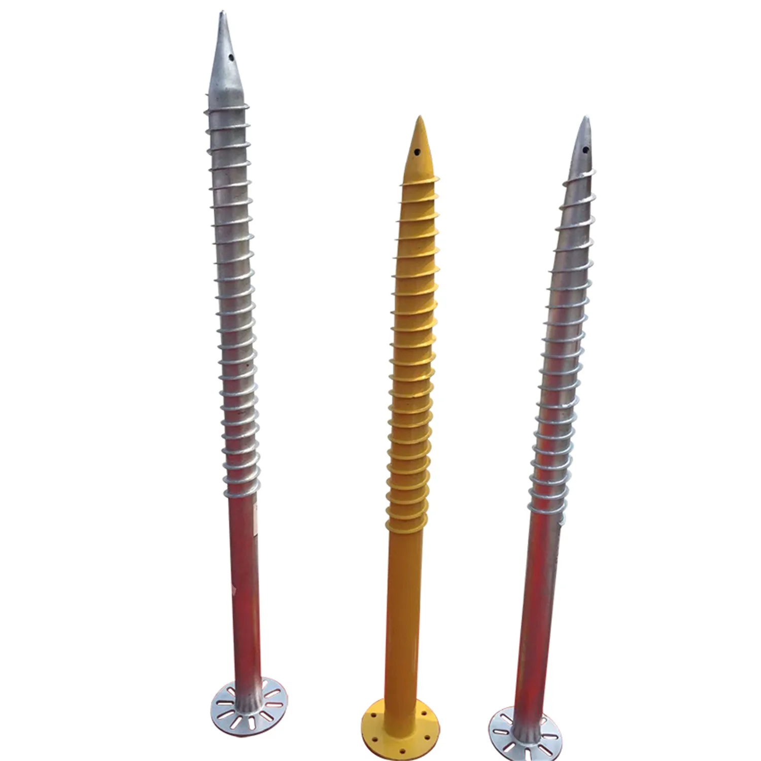 Low Price Ground Anchor Helical Pile Galvanized Screw Piles for Construction Supporting Assembly