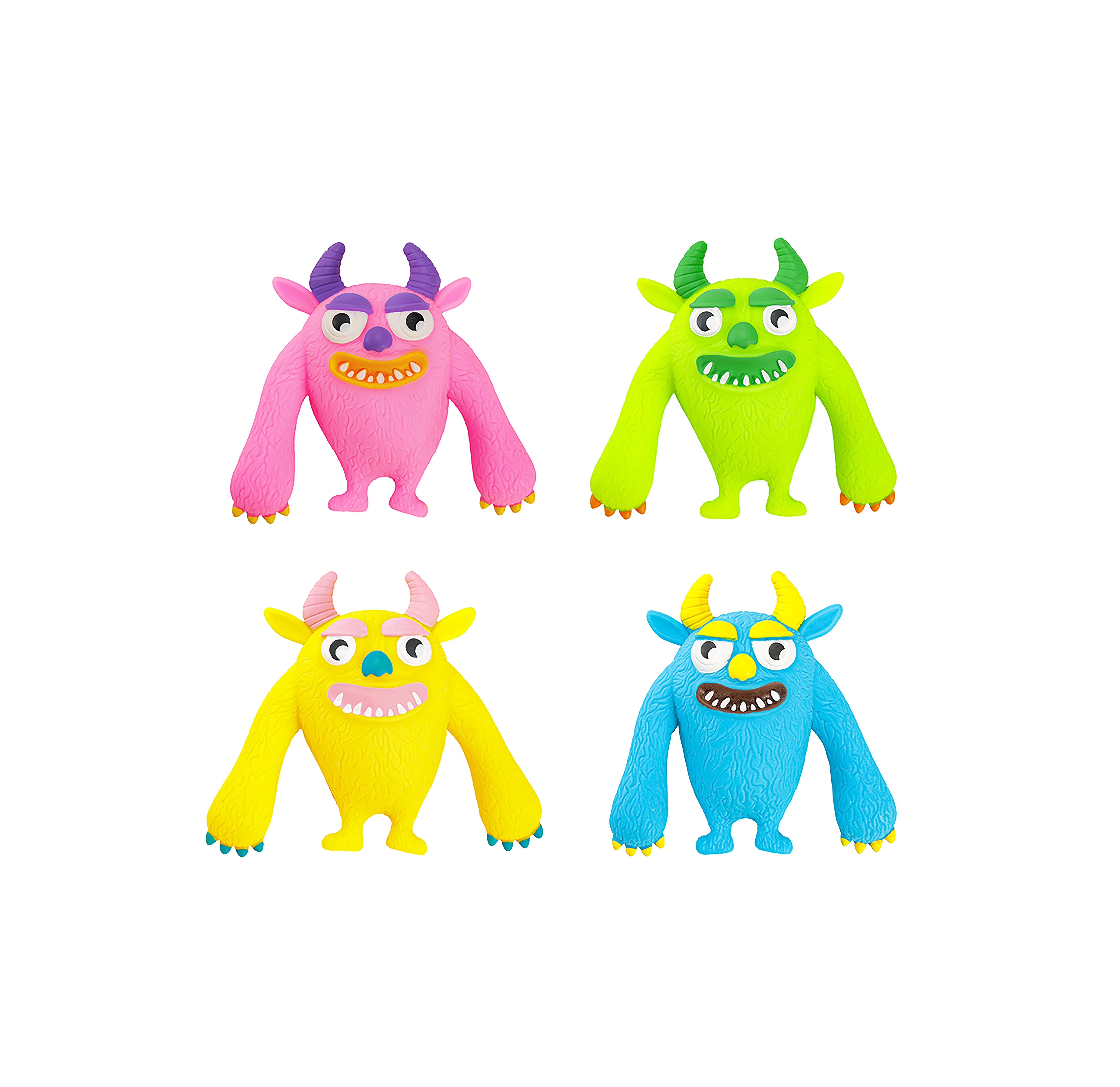 High Quality custom funny squishy horn monster squeeze toys elastic house decor fidget plaything
