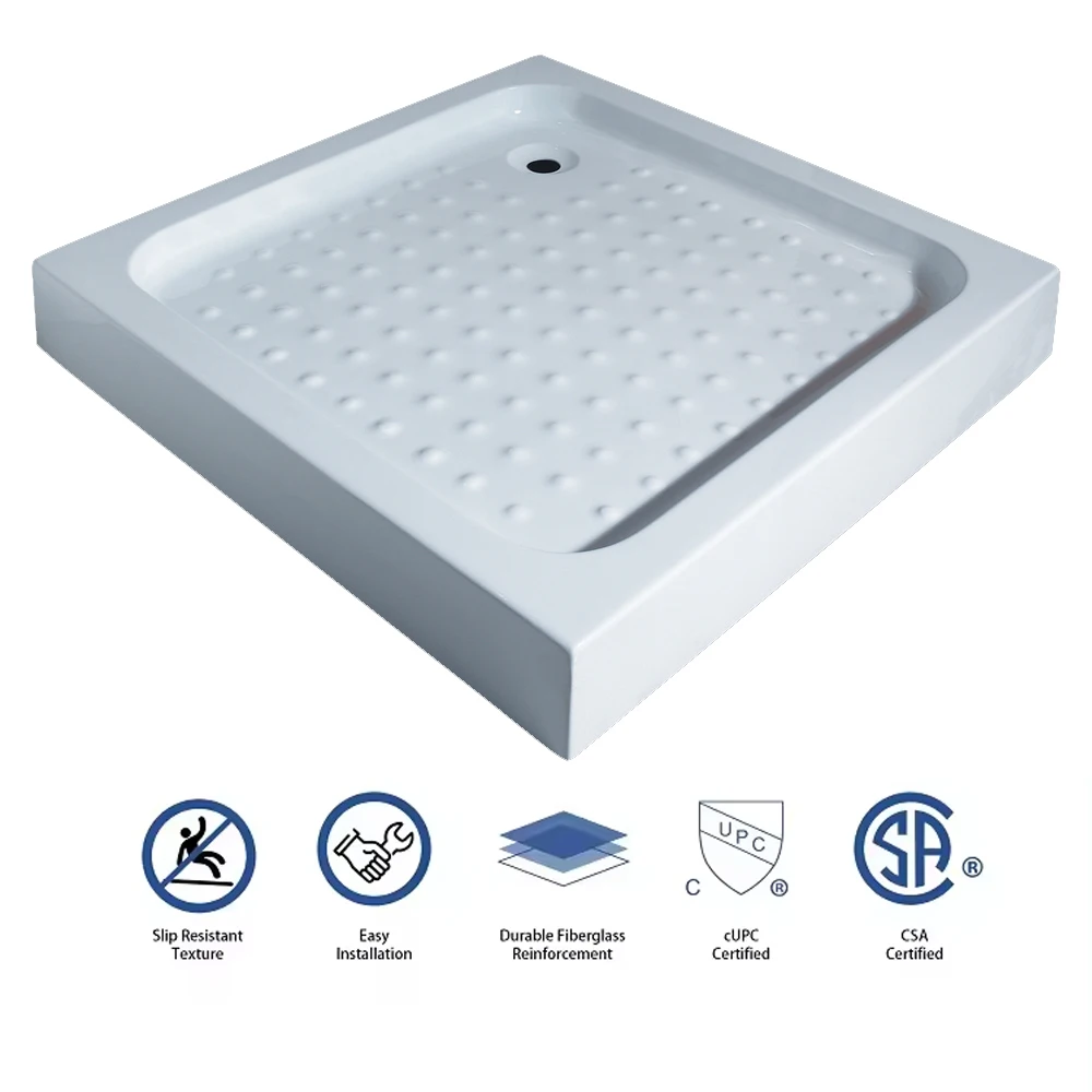 Baide High European Quality Standard Square Bathroom Pan Shower Tray Shower Floor Base Different Size Available