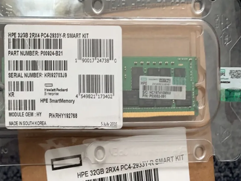 P00924-b21 Stock 32GB Server Ram Enterprise DDR4 2933 Server Memory Kit