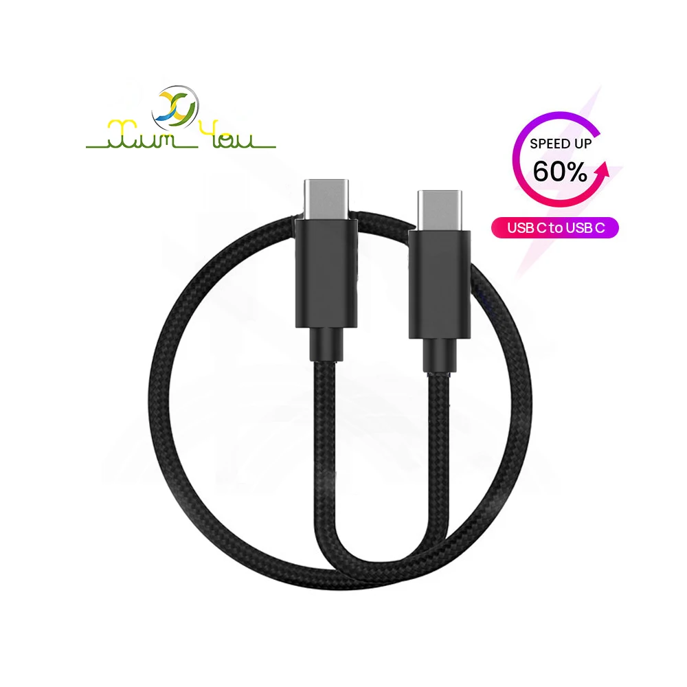 Нейлоновые плетеные кабели типа C для быстрой зарядки и передачи данных