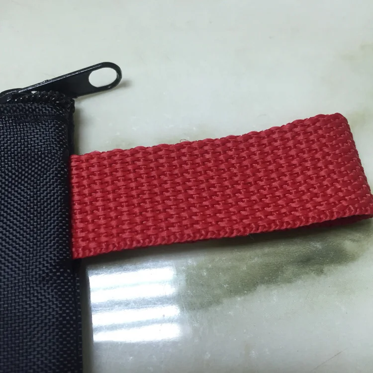 Wholesale Custom Polyester Black Silicone Makeup Tool Pencil Zipper Pouch Portable Travel Toiletry Cosmetic Canvas Zipper Bag