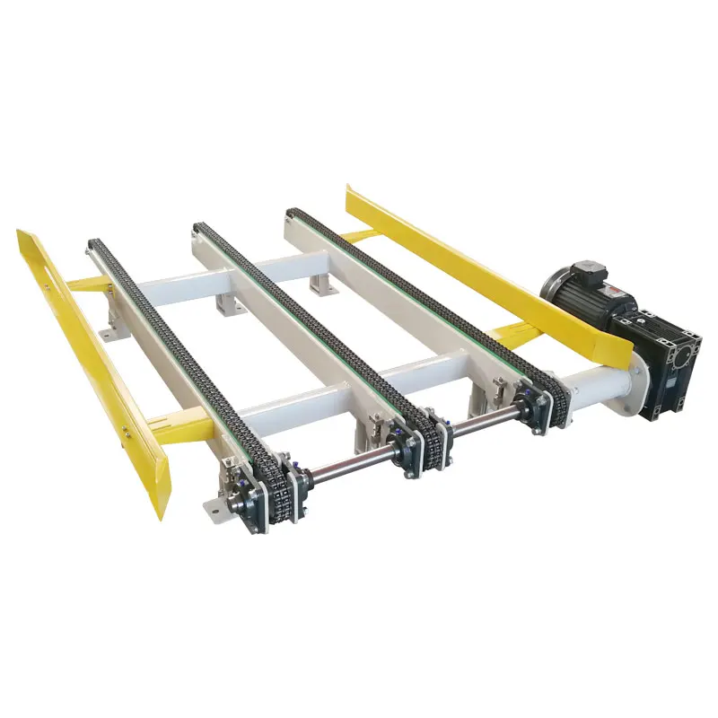 Heavy Duty Pallet Handling Conveyor System Pallet Chain Conveyor