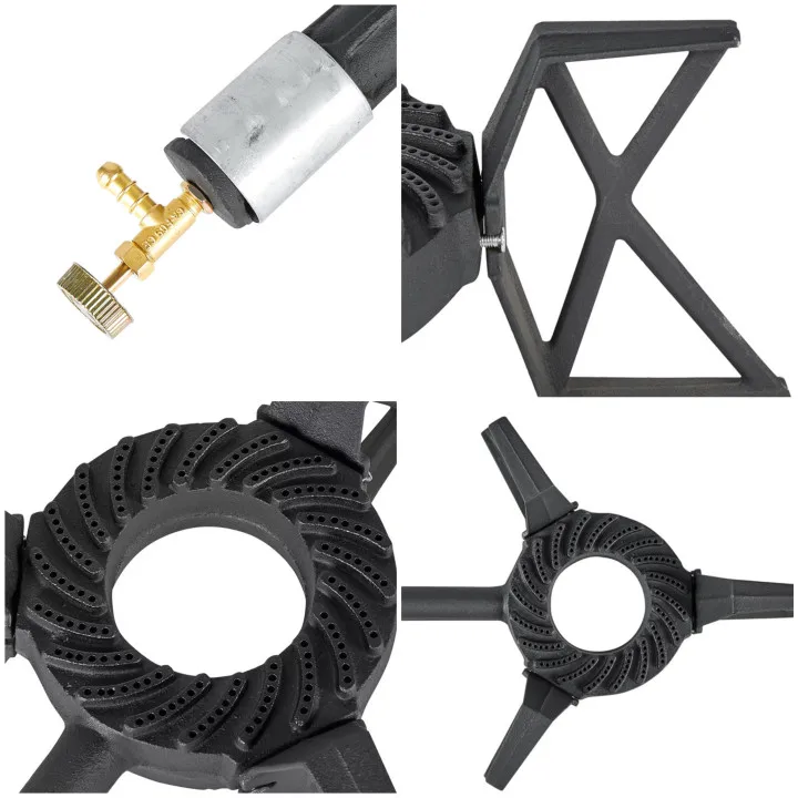 Portable Cast Iron Gas Stove Butane Camping Stove Manufacture