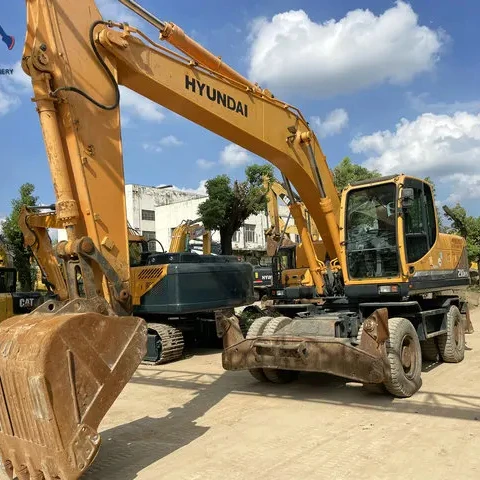 Низкие рабочие часы Hyundai w210-9 колеса б/у экскаватор высокого качества оригинал из Кореи
