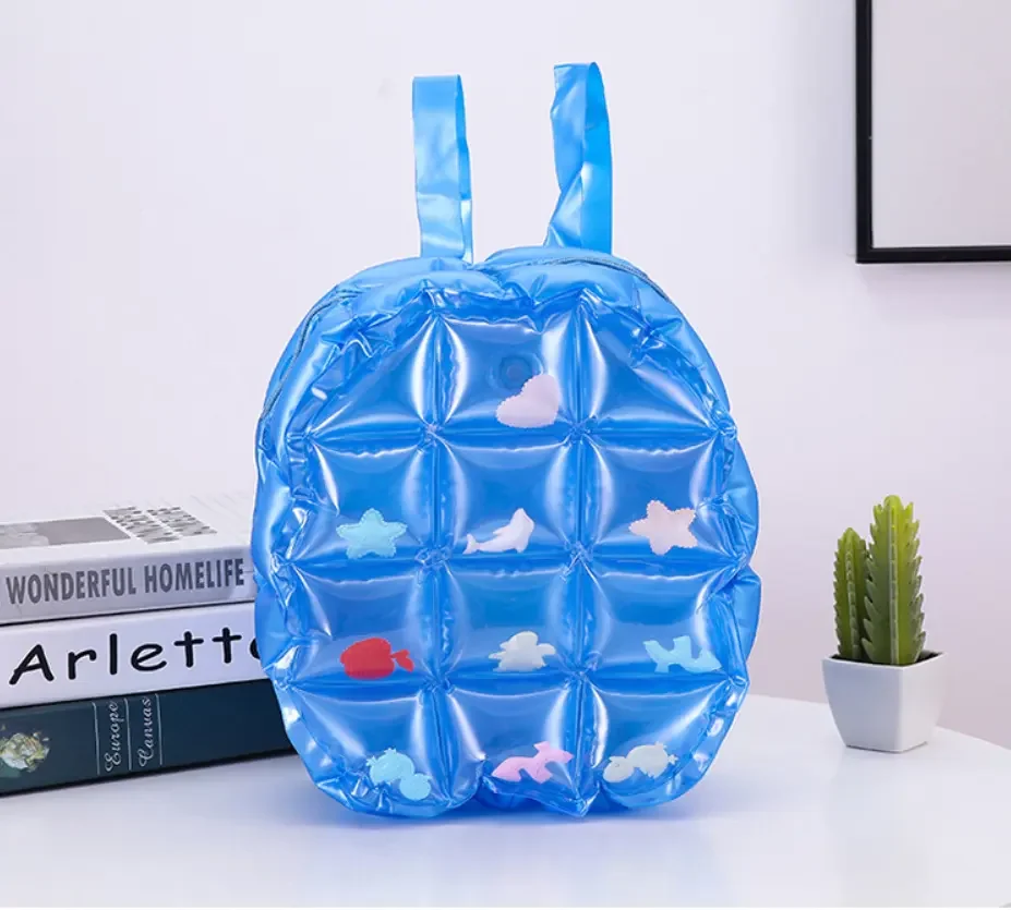 Factory custom PVC inflatable plastic Inflatable Backpack Candy packets for Party Wedding Gifts Souvenirs