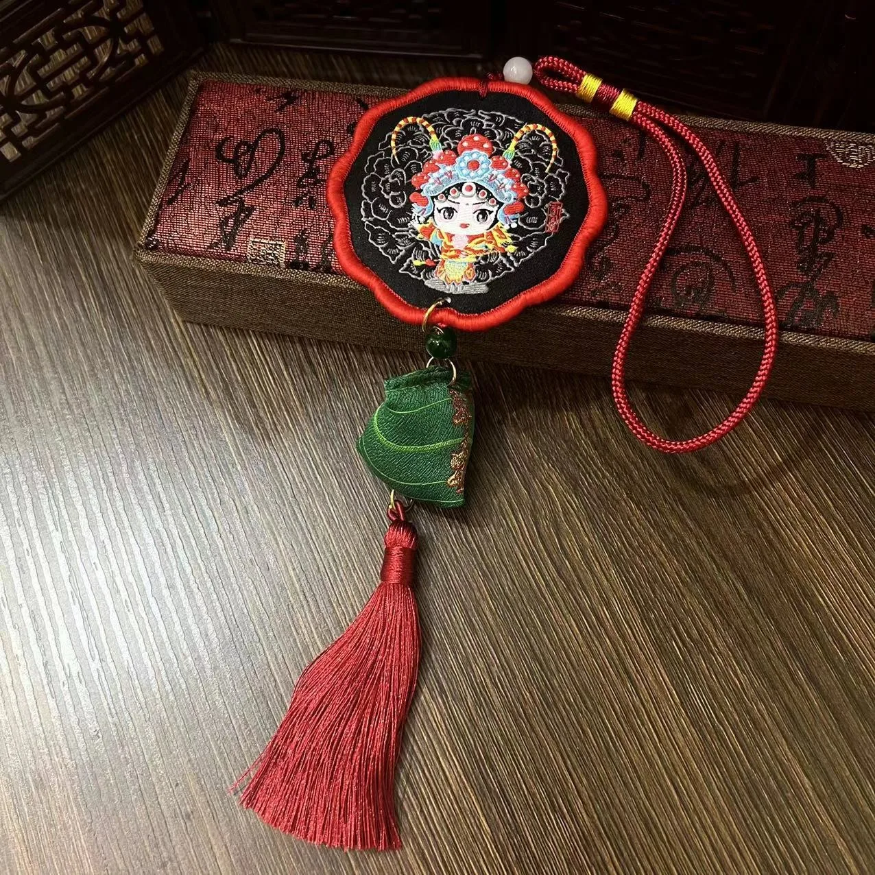 Embroidered Japanese Omamori Charm Amulet Hanging Sachet Lucky Charms Blessing Bag Pendant for Car