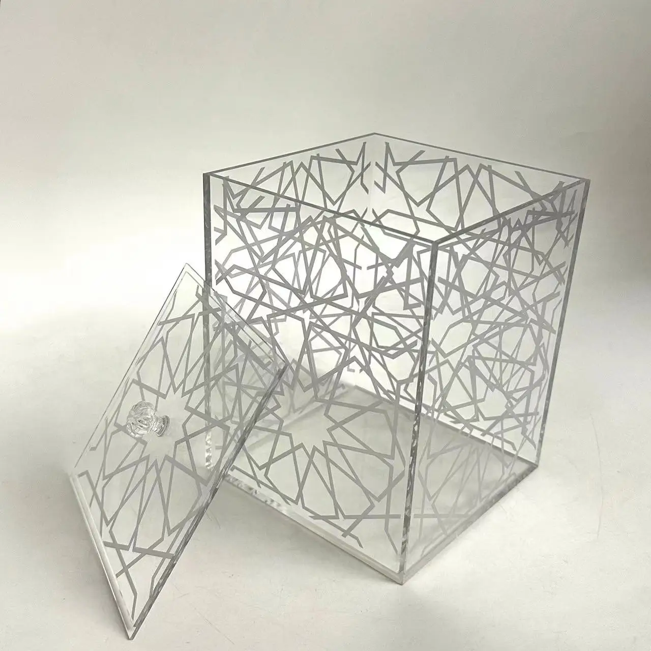 Wholesale Clear Acrylic Display Storage Organizer Box With Lid For Household Use