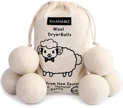 7cm Organic Wool Dryer Balls for Laundry Washing Top Selling Products 2024 New Trending In USA Compostable dryer balls pack of 6