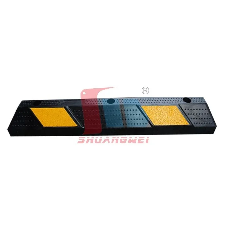 Portable Speed Limiter Safety Rubber Parking Lot Bumpers wheel chock parking lot curb blocks Rubber car Parking Stopper