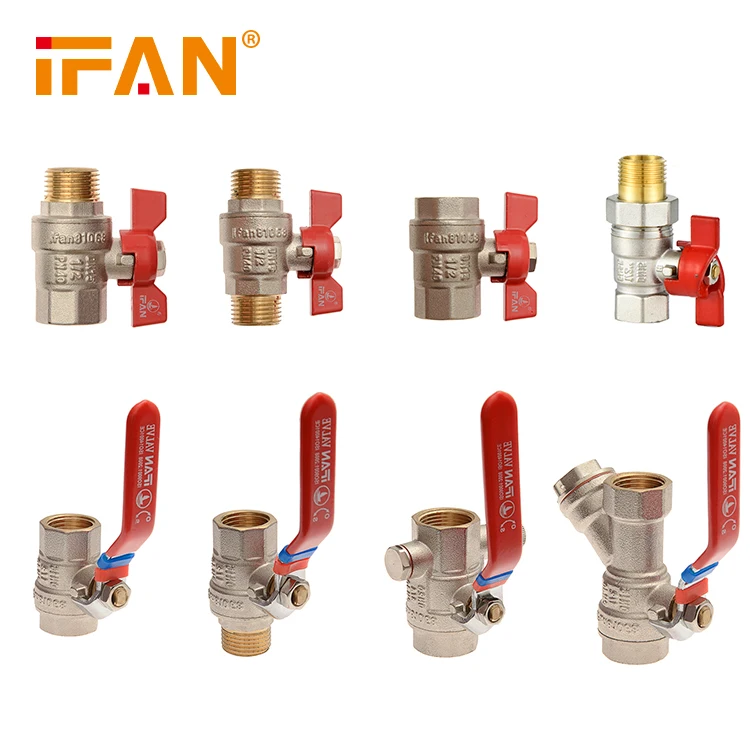 IFAN OEM 1 2 3 4 inch PN25 Water Gas Oil Copper Brass Ball Valve