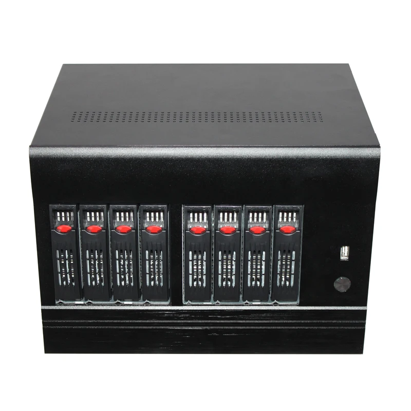 Wholesale IPFS 8 hot swap bays server case mini itx nas server data storage for backup