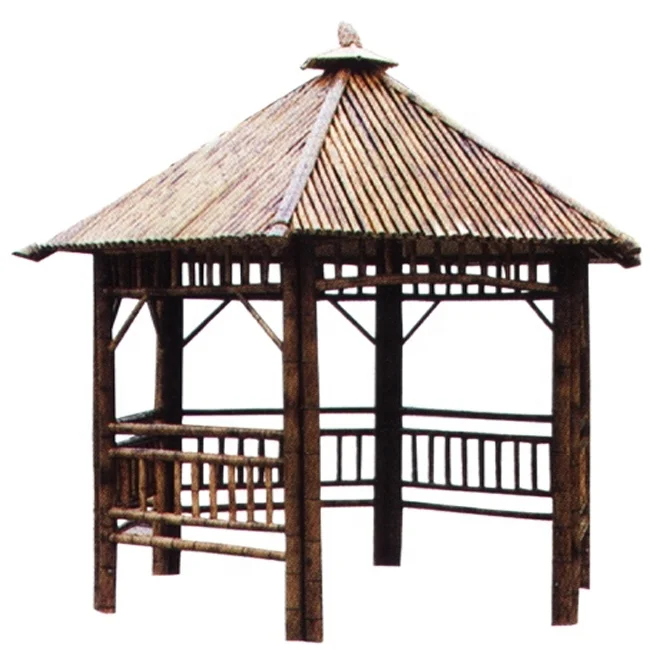 Big Outdoor Bamboo Gazebo Bamboo Pergola, Bamboo Gazebo House Outdoor
