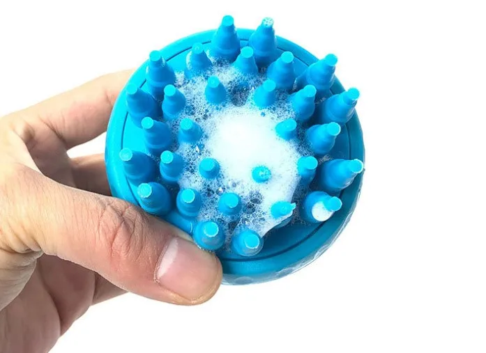 TCW076 Pack bath liquid pet bath massage brush shower tool SPA soft silicone deep cleaning