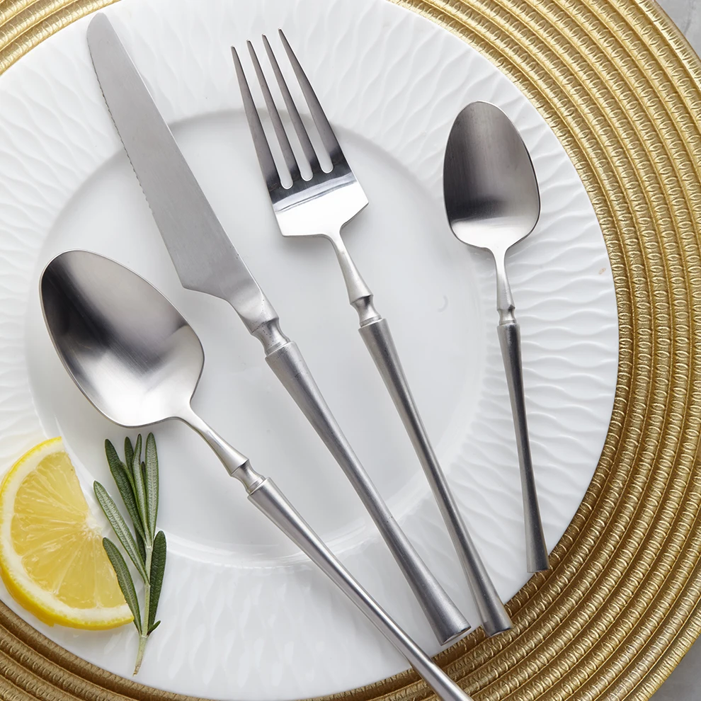 High Quality Eco Friendly Colorful Tableware Stainless Steel Cutlery Set For Wedding Restaurant Personalized Luxury Flatware Set