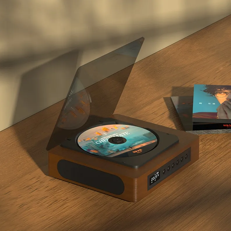 Wall Mounted CD Player Surround Sound USB MP3 Disk Portable Music Player Stereo Speaker Home