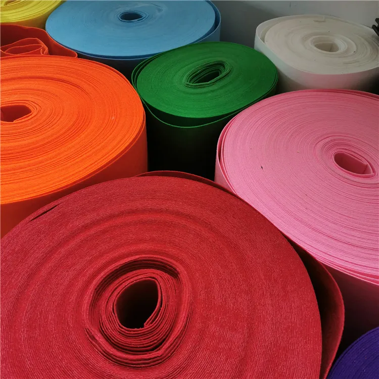 1mm 2mm 3mm 4mm 5mm 10mm Thick Wool Polyester Spunbond Needle punched felt fabric for Bag Felt cloth