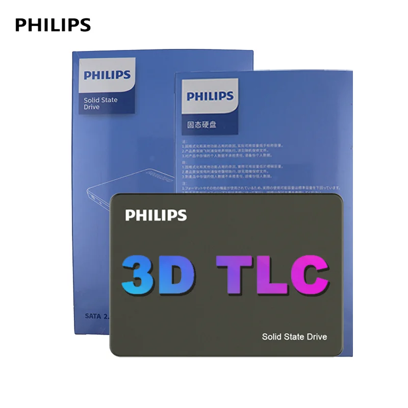 Original Philips Solid State Drive 4TB Hard Disk New Arrival Sata3.0 2.5 inch External Internal TLC 550Mbs 2TB 1TB 512GB SSD