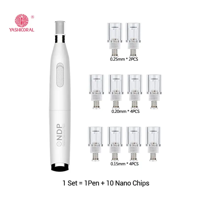 
Disposable Silicon Nano Chip Professional Electric Skin Nano MTS Roller Microneedling Hyaluronic Acid Mesotherapy NDP Derma Pen 