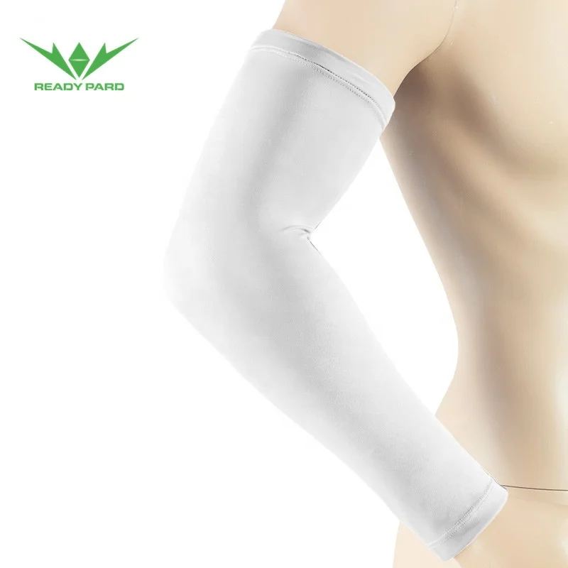 
White Plain Elastic Cycling sleeves Compression Arm Sleeves, High Quality Amazon Hot Selling Arm Sleeve 