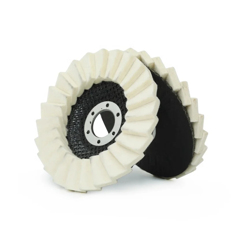 5 inch Hongjie 125mm felt polishing wool felt disc for buffing and polishing Factory OEM wool felt polishing pad