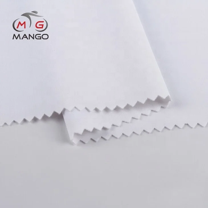 breathable cycling wear white antistatic tube microfiber polyester spandex fabric