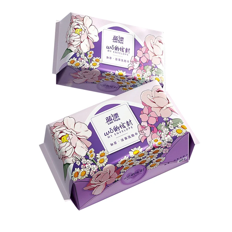 pure cotton disposable cotton tissue face towel with strong water absorption wet and dry use facial one time use