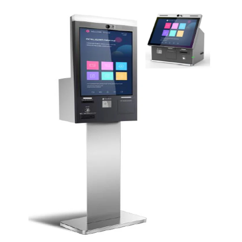 Telecom Government Card Self-Service Order Payment Check-out Kiosk Built-in Camera NFC Module Qr Scanner