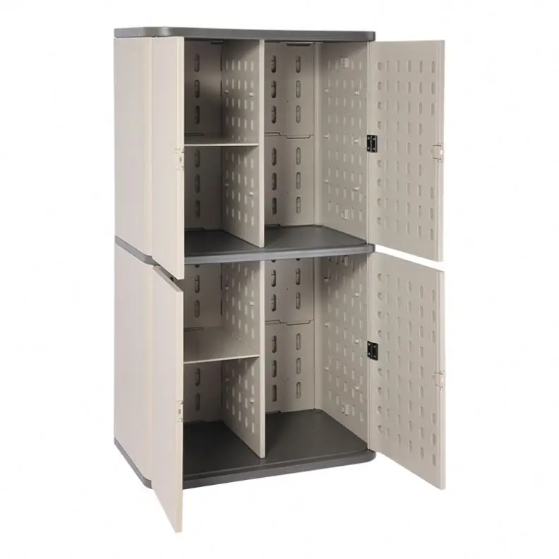 New Material Plastic Storage Box Bathroom Organizer Cabinet With Flat Top