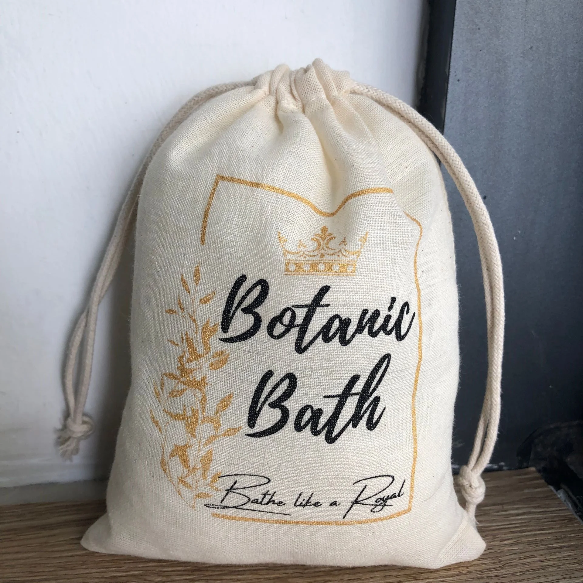 Breathable Thin Muslin Cotton Drawstring Pouch