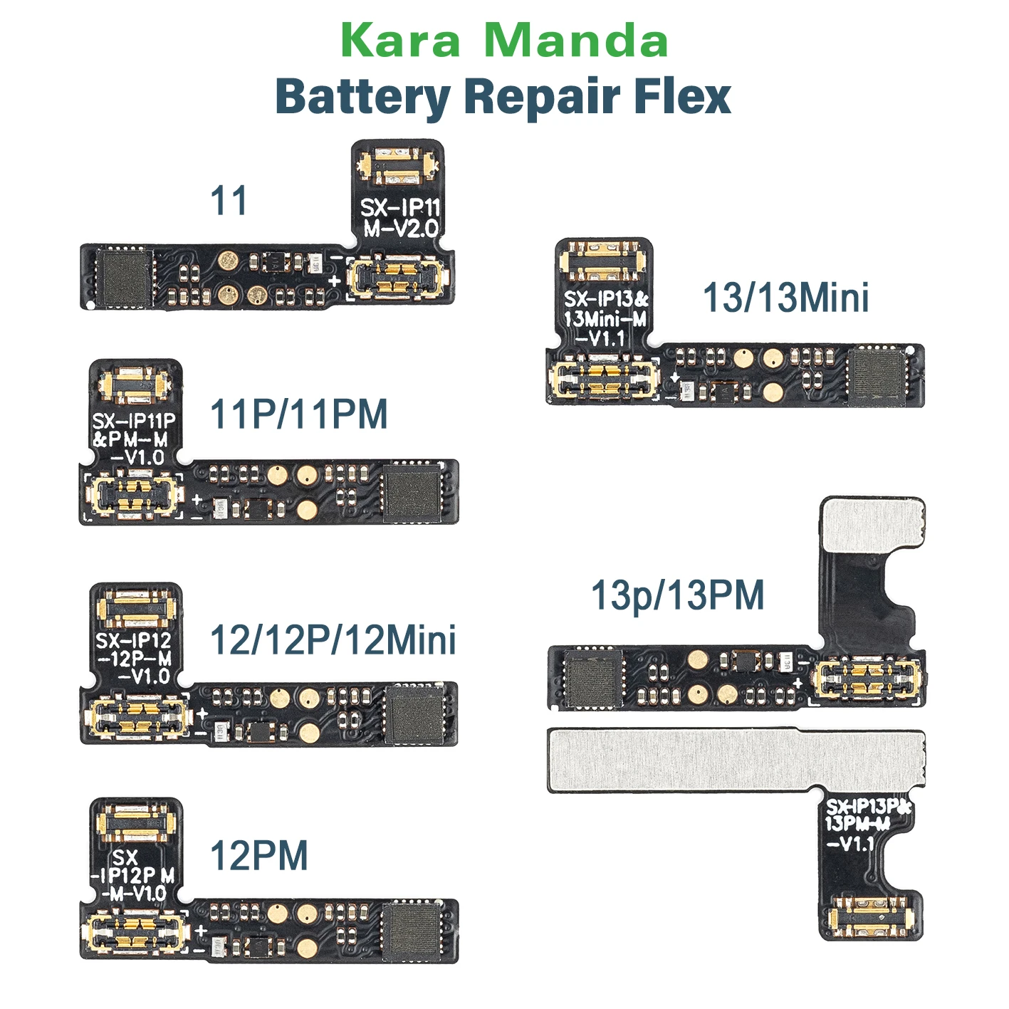 Гибкий кабель для ремонта батареи Kara Manda iPhone 13 Mini Battery Health Reset до 100% Ремонт