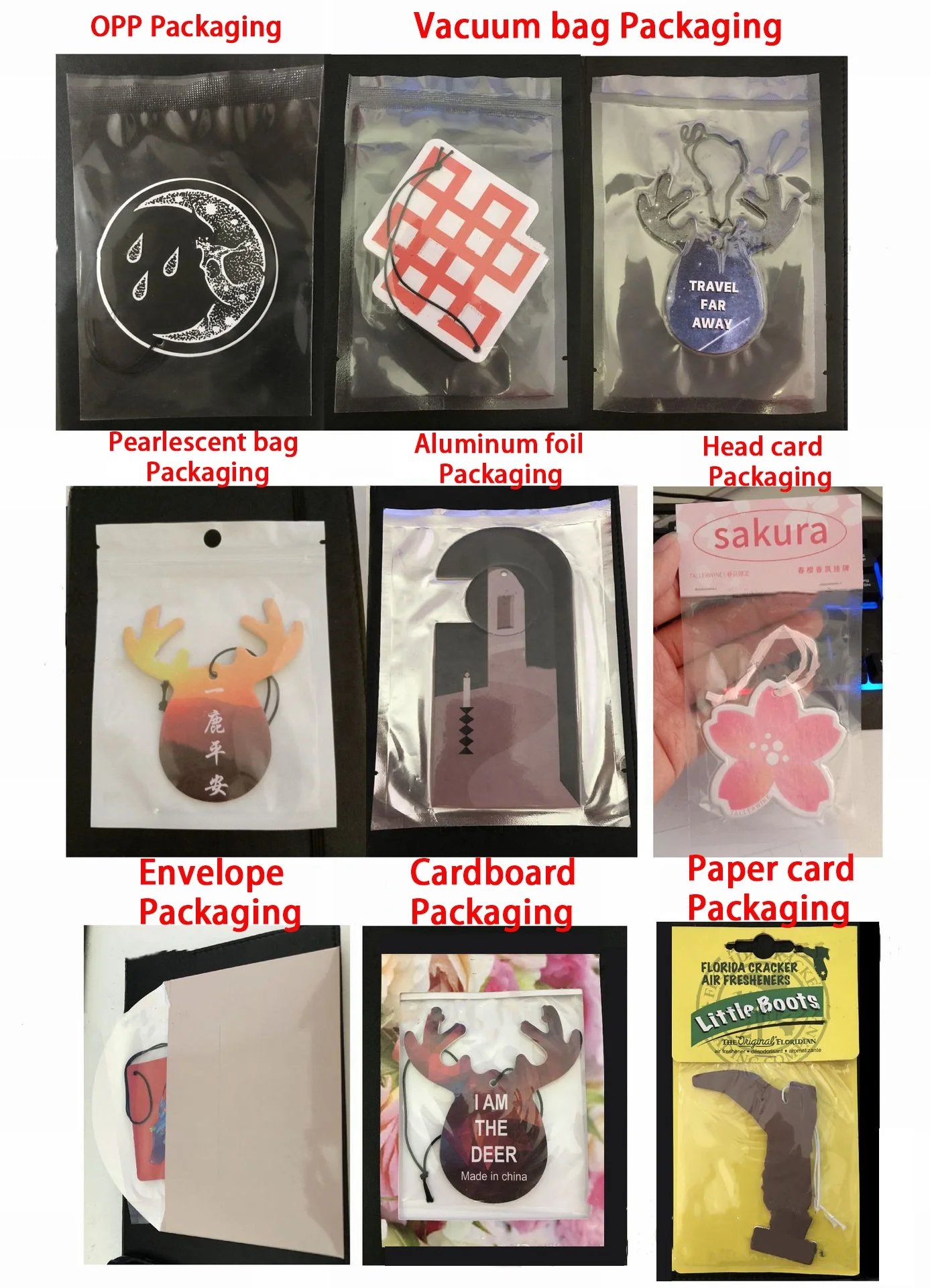 Custom high quality logo cute paper card clean the smell car air fresheners