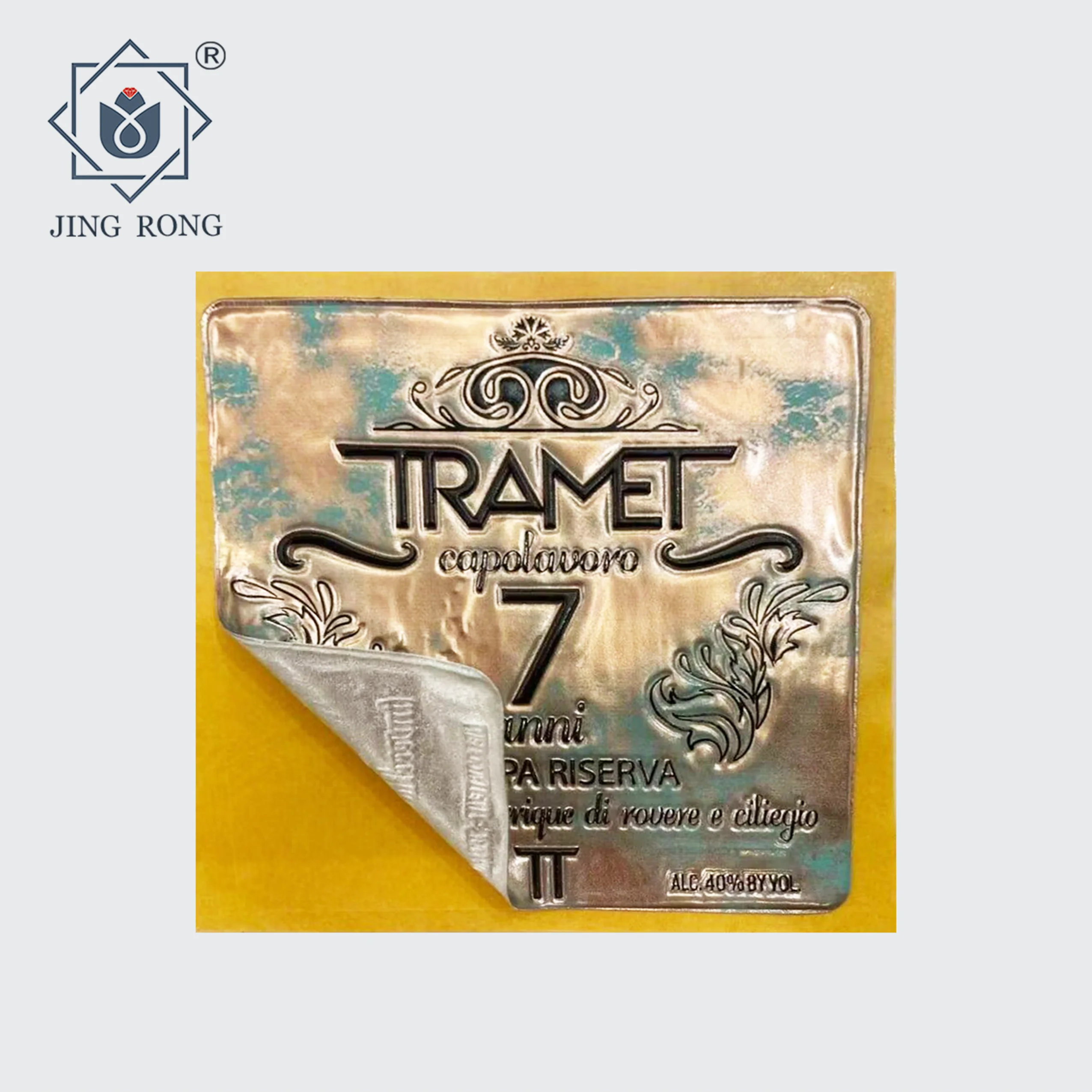 Wholesale sublimation tin steel wall blank retro vintage custom metal sign cologne box aluminum sticker perfume bottle label