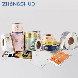 Luxury Self Adhesive Customized Printing Clear Gold Foil Stickers Transparent Logo Label