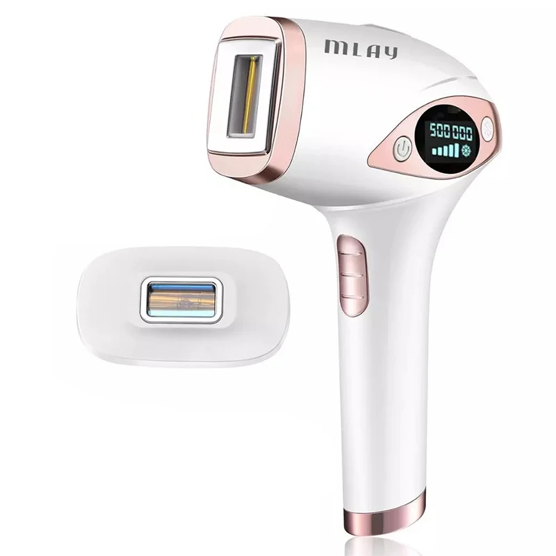 MLAY T4 2022 Professional Women Facial Freezing Point Silky Skin 500000 Depilator Epilator Home Use Ipl Machine