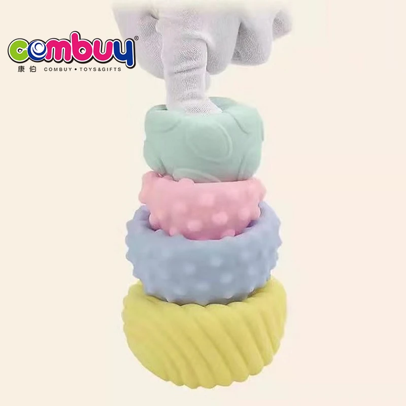 Small Soft Balls Animals Bath Game Squeaky Silicone Baby Toy