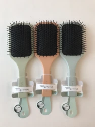 Natural Eco Friendly Paddle Wooden Handle Hairbrush Air Bag Massage Smooth Detangling Hair Comb