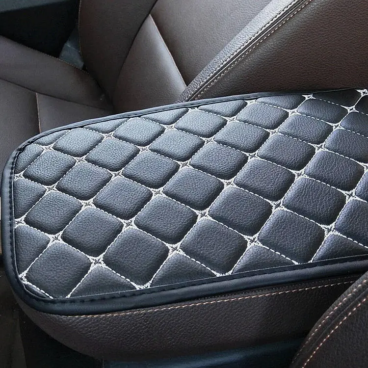 car accessories 2022 leather armrest box pad cushion universal fit sizes for mercedes benz bmw audi toyota honda kia hyundai