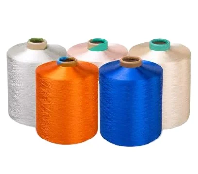 Manufacturer Wholesale 150D dty polyester yarn dope dyed color polyester filament yarn