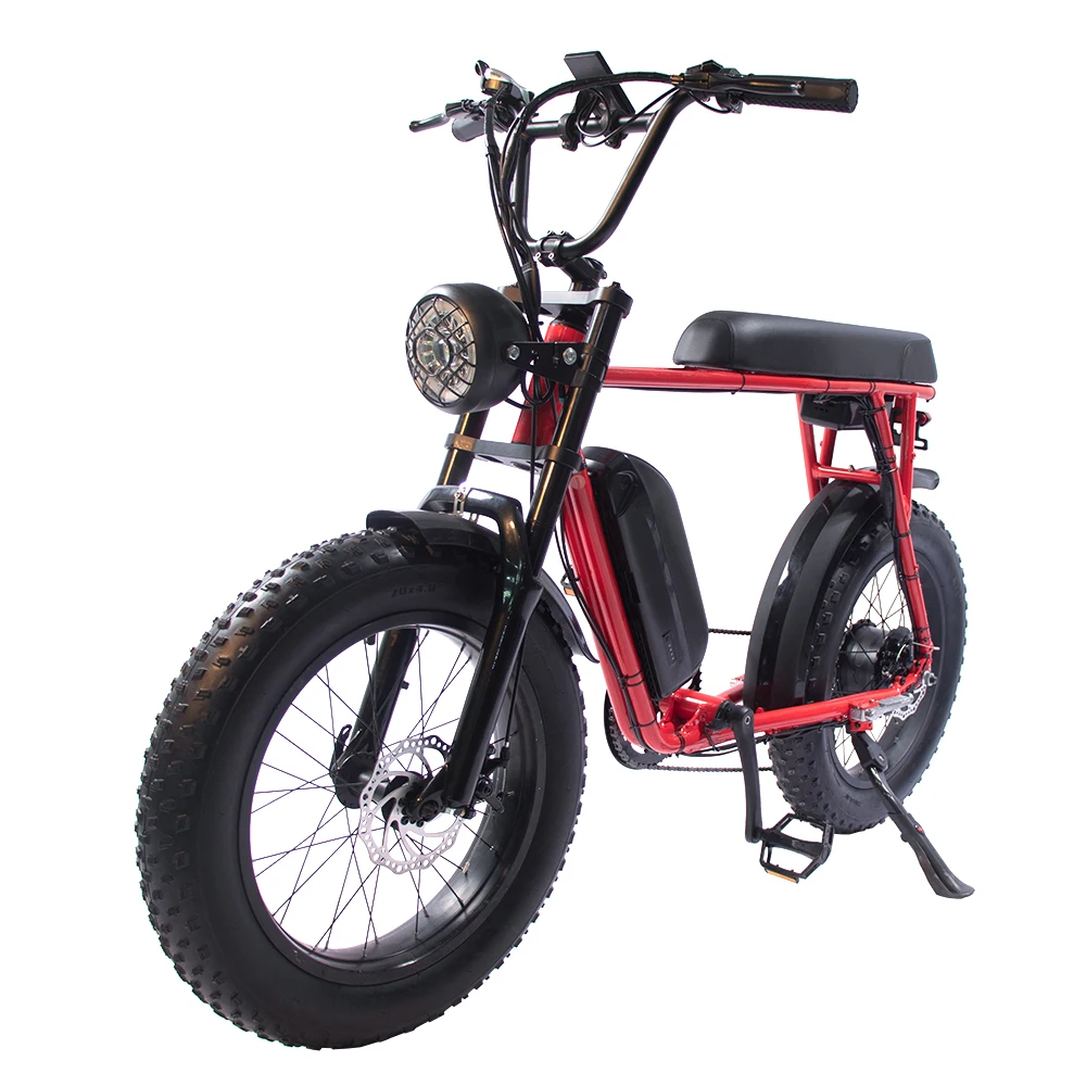 Hot selling 20x4.0inch 48V 500W vintage long seat super ebike 73 electric bike fat tire
